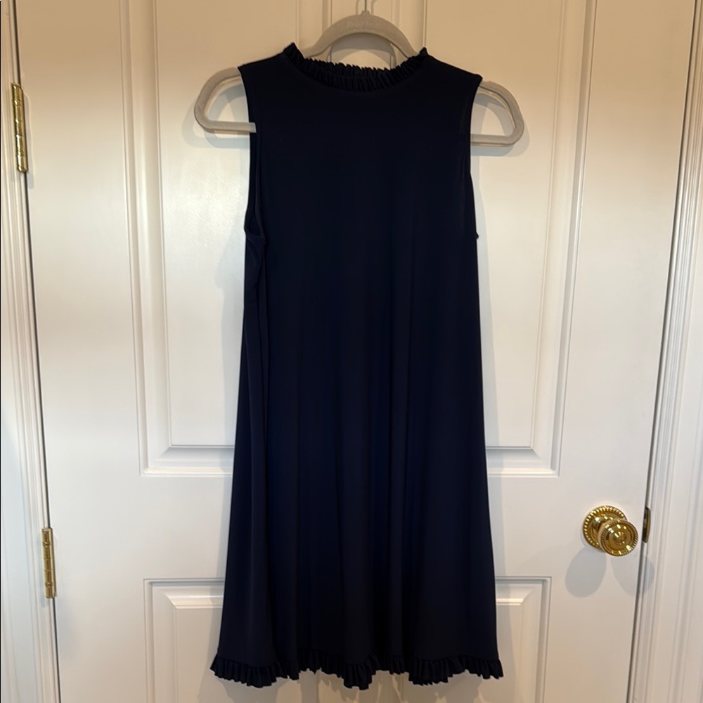 Elegant Navy Sleeveless Dress